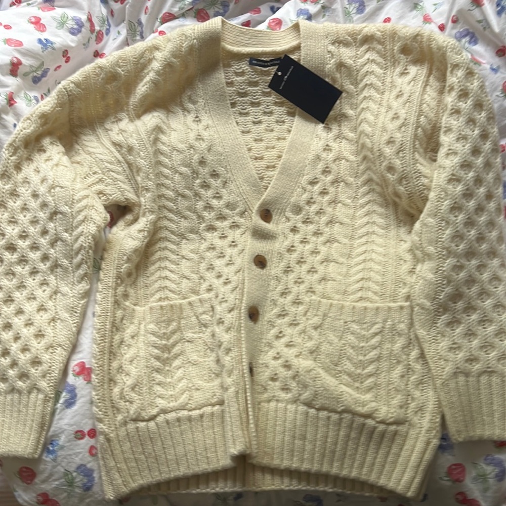 brandy wool button up